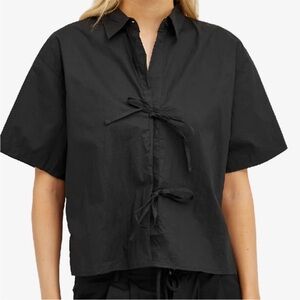 Deiji Studios Tie Up Short Sleeve Shirt